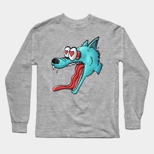 Hearts Wolf Long Sleeve T-Shirt